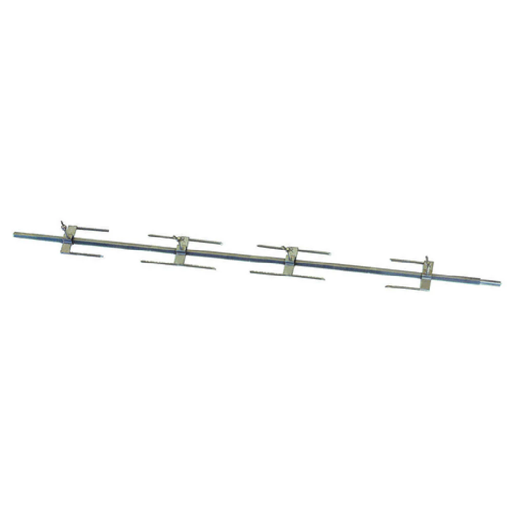 Rotisol BP13 Stainless Steel Rotisserie Spit with 2 Double and 2 Single Prongs