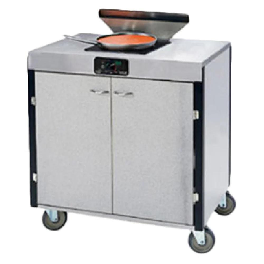 Lakeside 2065 34 Inch Induction Hot Food Serving Counter Mobile Cooking Cart with Filtration Lakeside 2065 34 Inch Induction Hot Food Serving Counter Mobile Cooking Cart with Filtration
