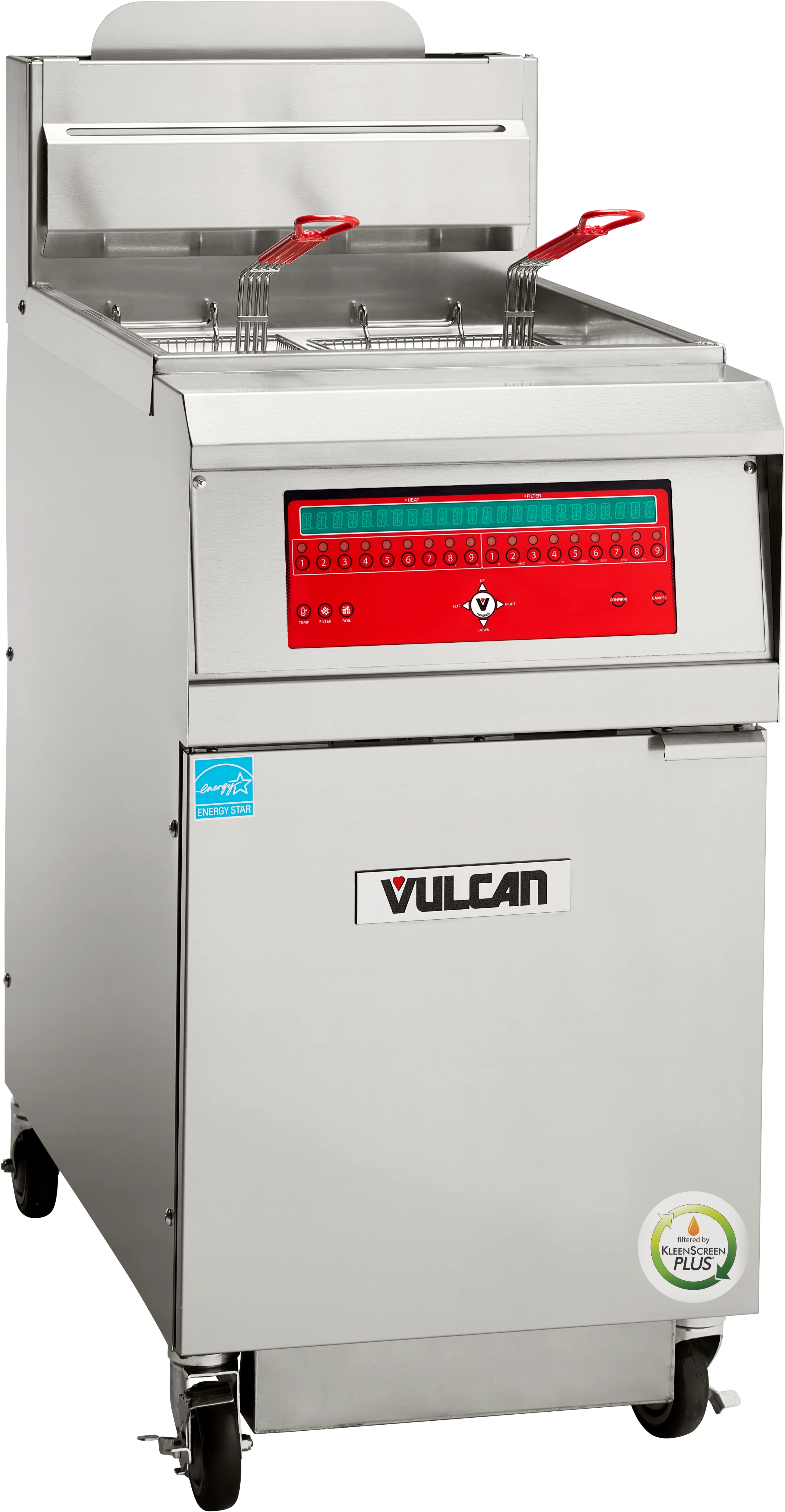 Vulcan 1VHG75CF_LP 19 Inch Gas Fryer Freestanding with Filters 110000 BTU