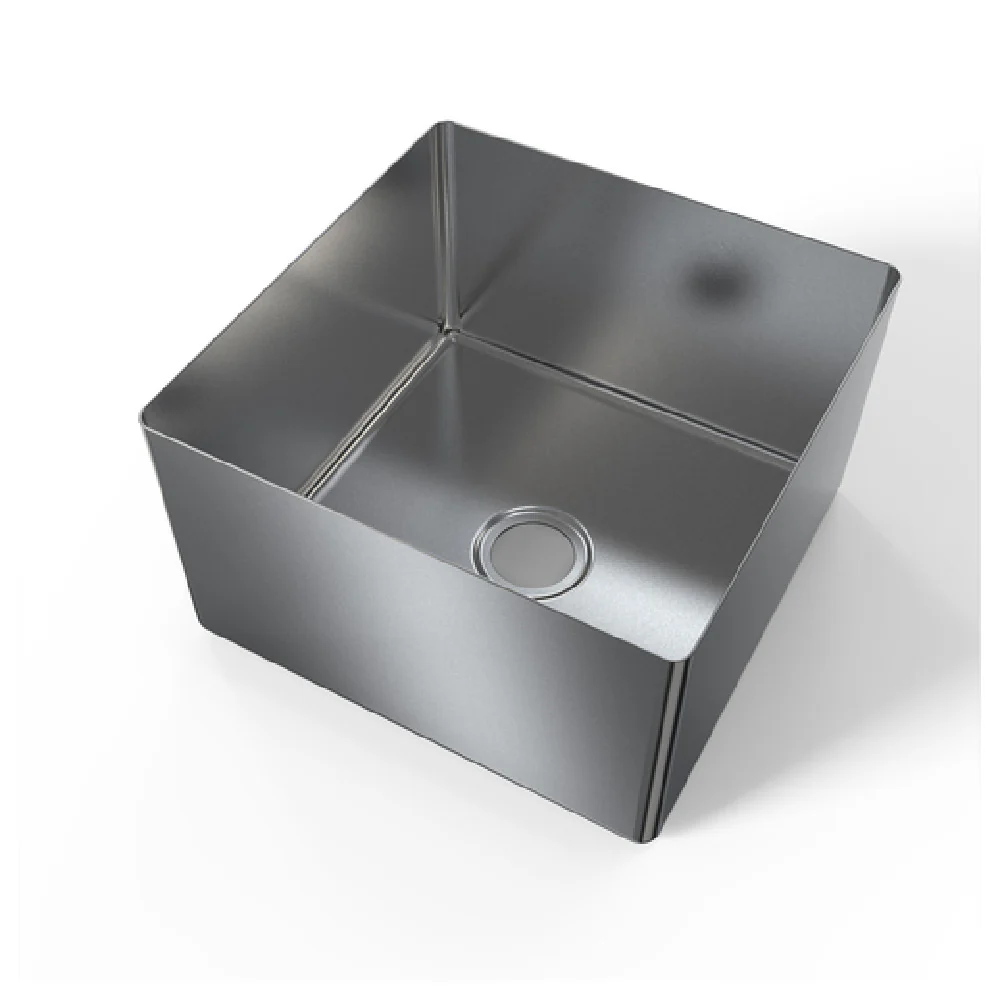 NBR Equipment SB-141008-14 14 Inch Weld-In Sink Bowl 14 Gauge Stainless Steel with Fabricated Design
