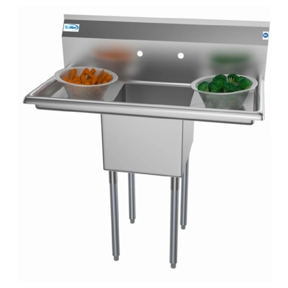 Koolmore SA141611-12B3 38 Inch Sink NSF Certified Stainless Steel with Drainboards Koolmore SA141611-12B3 38 Inch Sink NSF Certified Stainless Steel with Drainboards