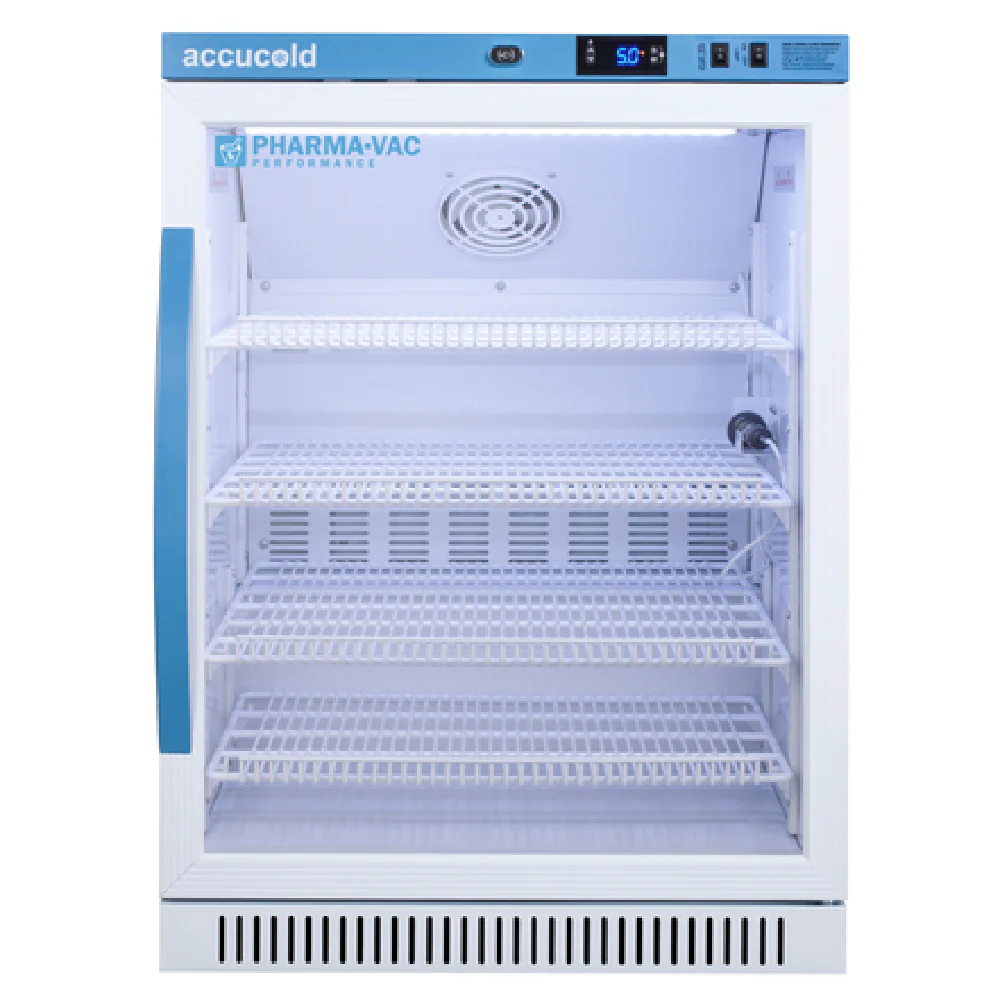 Summit ARG6PV 23 Inch Medical Refrigerator 6 cu ft Reach-in with Glass Door