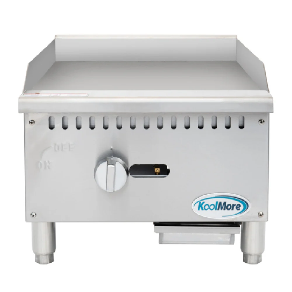 Koolmore KM-GG1-18M 18 Inch Countertop Griddle Gas with Drip Tray 1 Burner 30000 BTU Koolmore KM-GG1-18M 18 Inch Countertop Griddle Gas with Drip Tray 1 Burner 30000 BTU