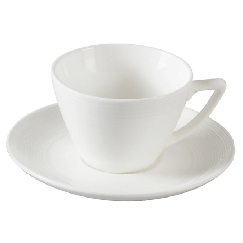 Yanco SH-001 7 Oz Shanghai Coffee Cup Round Porcelain Bone White 36 Packs
