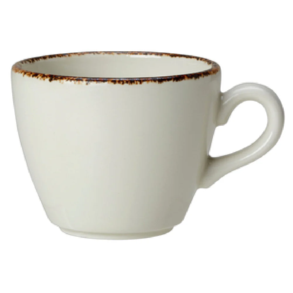 Steelite 1714X0023 3.0 Oz Cup Dapple Brown Alumina Vitrified China
