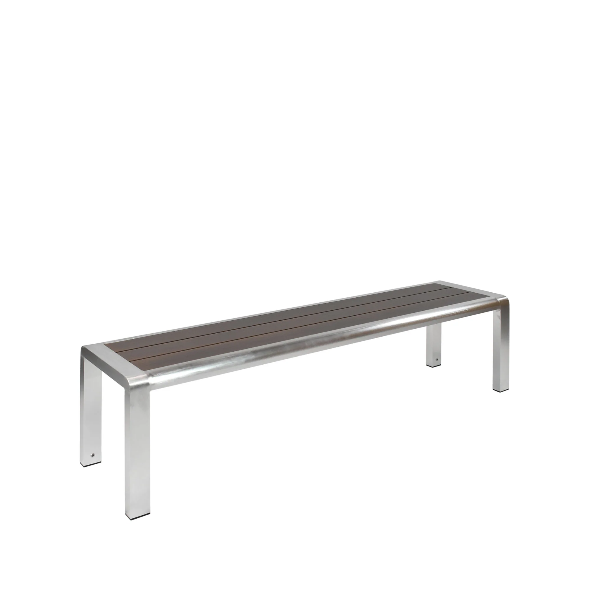emuamericas llc A1022-06-402 66 Inch Slatted Aluminum Outdoor Bench with Bolt Down Kit emuamericas llc A1022-06-402 66 Inch Slatted Aluminum Outdoor Bench with Bolt Down Kit