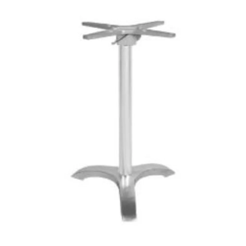 JMC Furniture TABLE BASE ALUMINUM-MALTA-3-FOLD 24 Inch Diameter Aluminum Base Dining