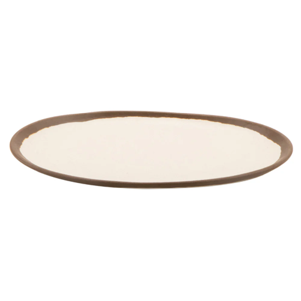 GET Enterprises P-129-CRM 11 Inch Oval Dinner Platter Break Resistant Melamine