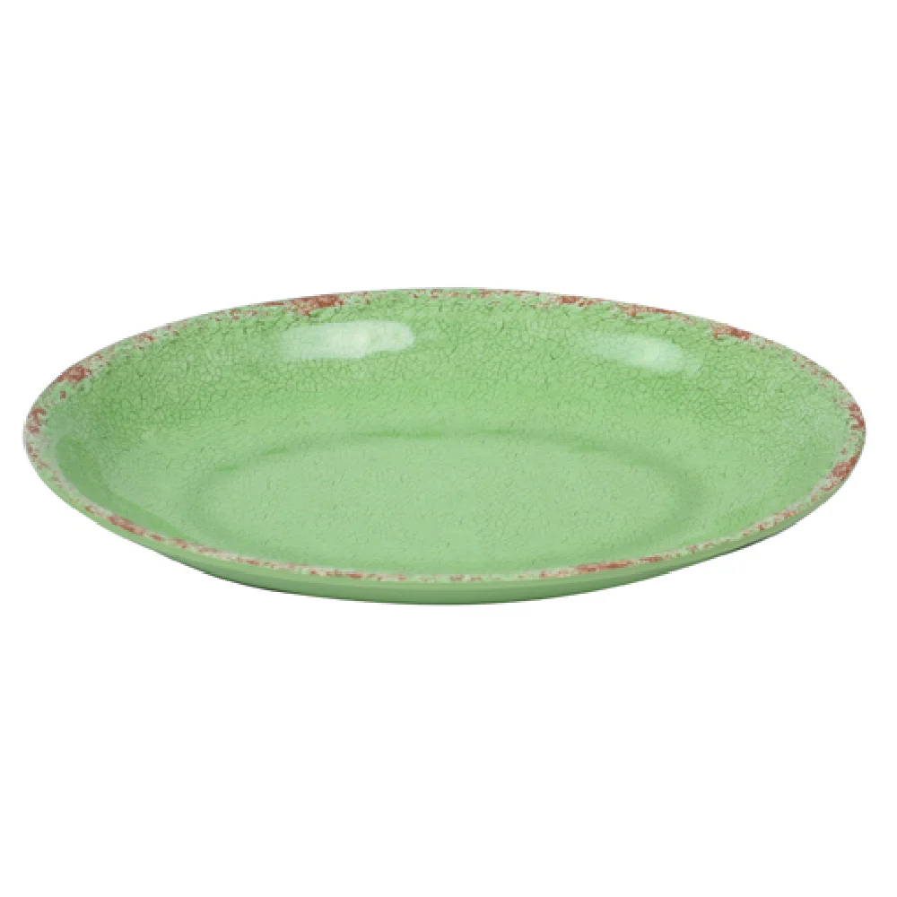 BauscherHepp TG16314 8-1/4 Inch Melamine Bowl Green Crackle Glaze 12 Packs