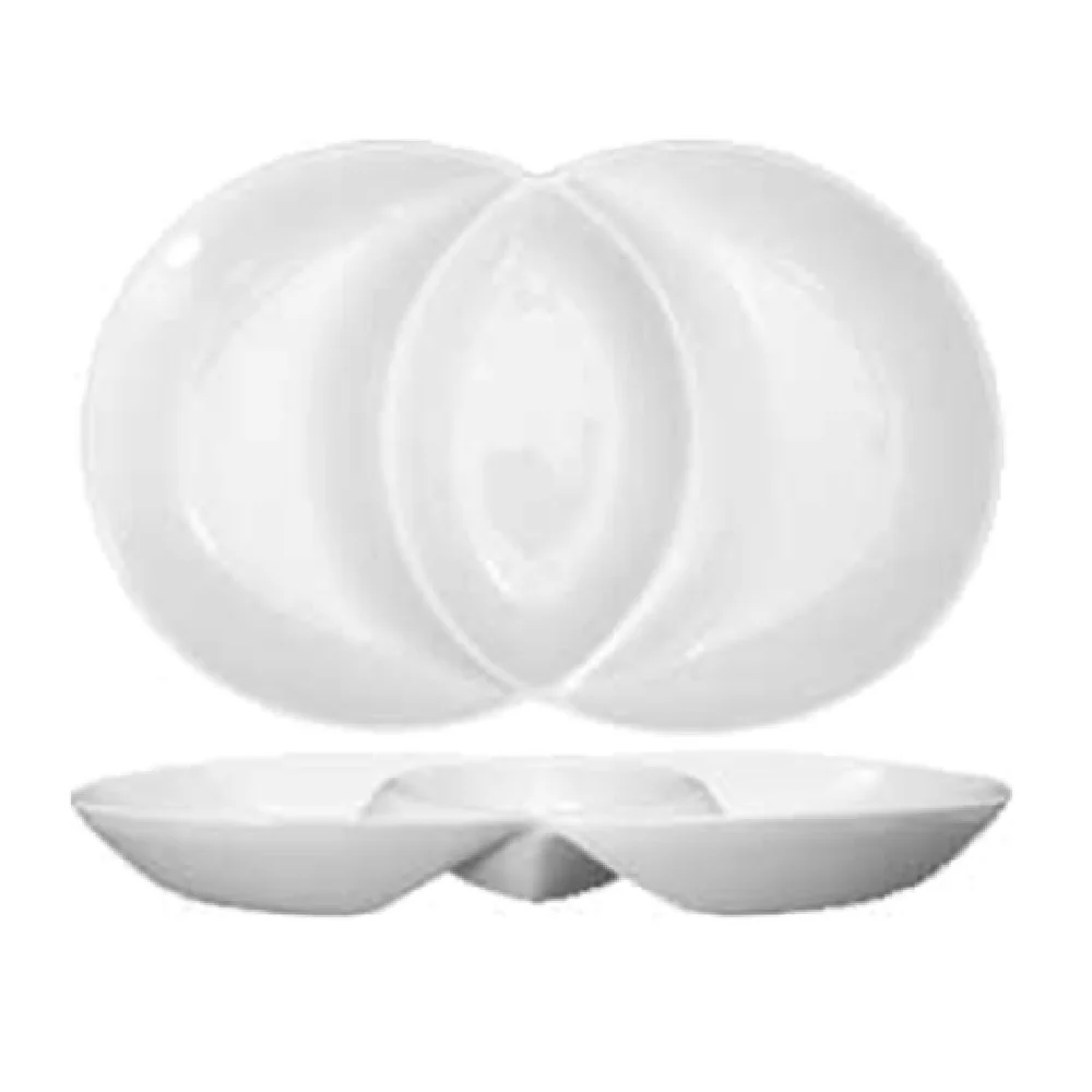 International Tableware FA2-14 14 Inch 15 Oz Outer Wells Porcelain Plate