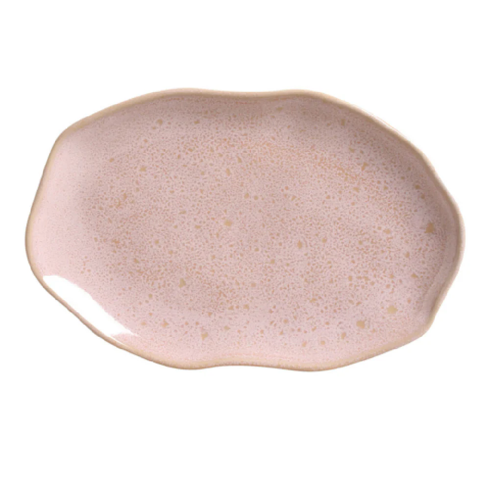 Porto Brasil 14831109201 11 Inch Shallow Bio Platter Oval Stoneware Litchi