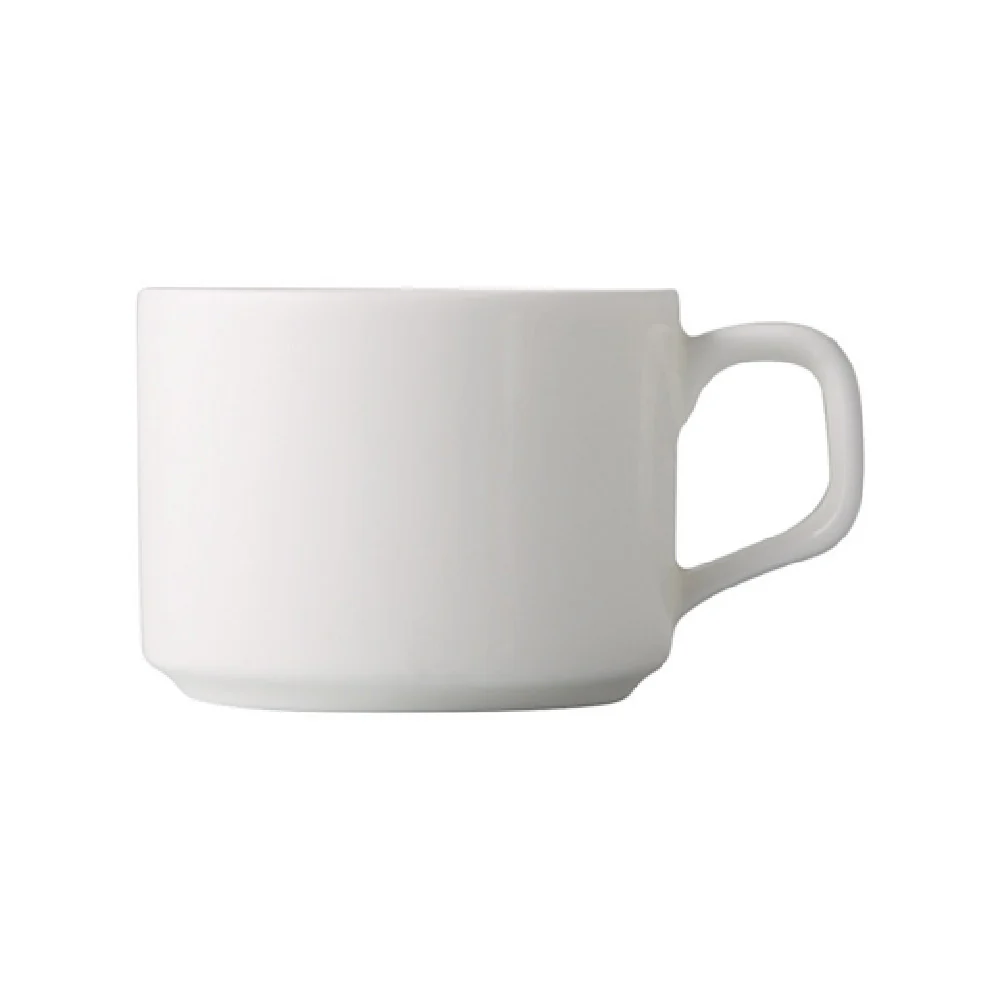 CAC China EVT-35 3-1/2 Oz. Round Vitrified Cup with Glazed Foot