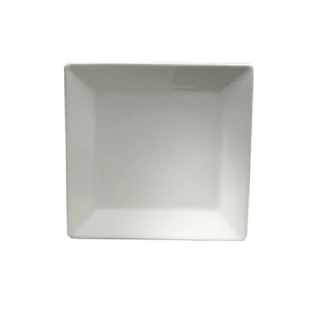 1880 Hospitality R4020000115S 5 Inch Square Plate Bright White Porcelain Flared Edge