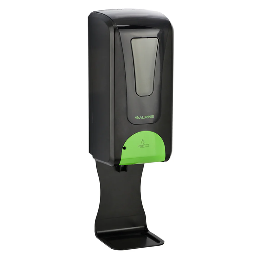 Alpine Industries ALP430-F-T-BLK 40.6 Oz Automatic Soap and Hand Sanitizer Dispenser Black Plastic Alpine Industries ALP430-F-T-BLK 40.6 Oz Automatic Soap and Hand Sanitizer Dispenser Black Plastic