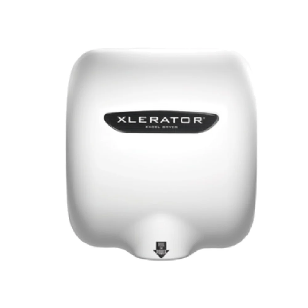 Excel Dryer XL-W_230/50/1 12 Inch Electric Hand Dryer with Adjustable Speed White Epoxy Finish