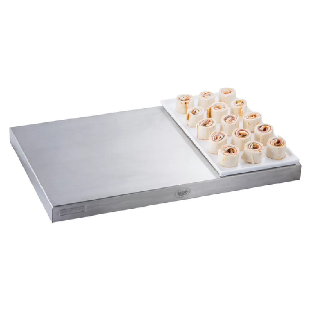 Tablecraft CW2114CBL 12-7/8 Inch Cooling Plate Serving Tray Cold Holding Aluminum Cobalt Blue Finish