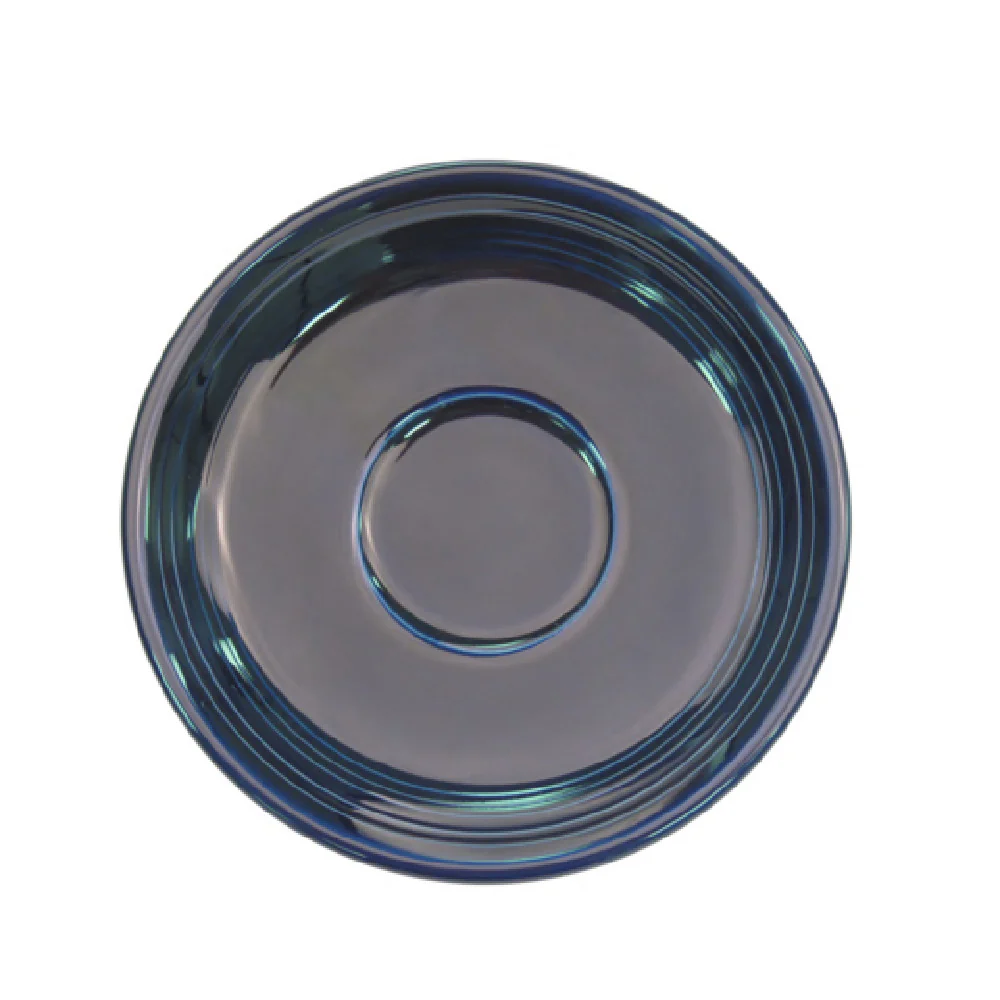 CAC China TG-2-CBU 6 Inch Diameter Round Embossed Saucer Porcelain CAC China TG-2-CBU 6 Inch Diameter Round Embossed Saucer Porcelain
