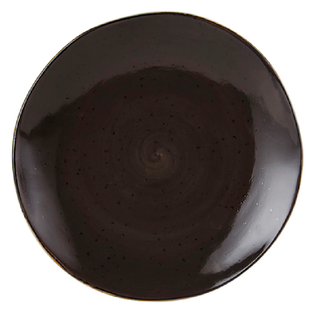 Tuxton GGM-008 11-5/8 Inch Diameter Round Plate Porcelain Lead-Free and Oven Safe