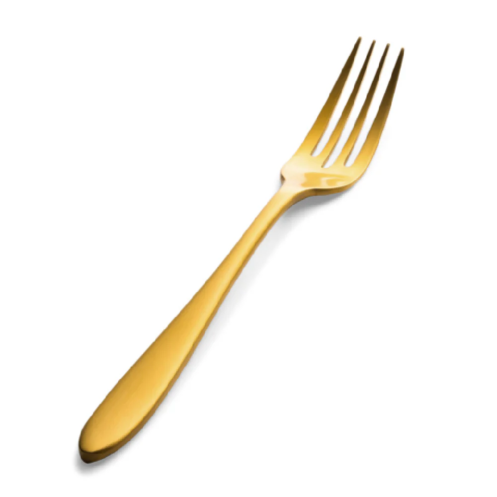 Bon Chef S4407GM 6.93 Inch Salad Dessert Fork Gold Matte Finish 18/10 Stainless Steel Bon Chef S4407GM 6.93 Inch Salad Dessert Fork Gold Matte Finish 18/10 Stainless Steel