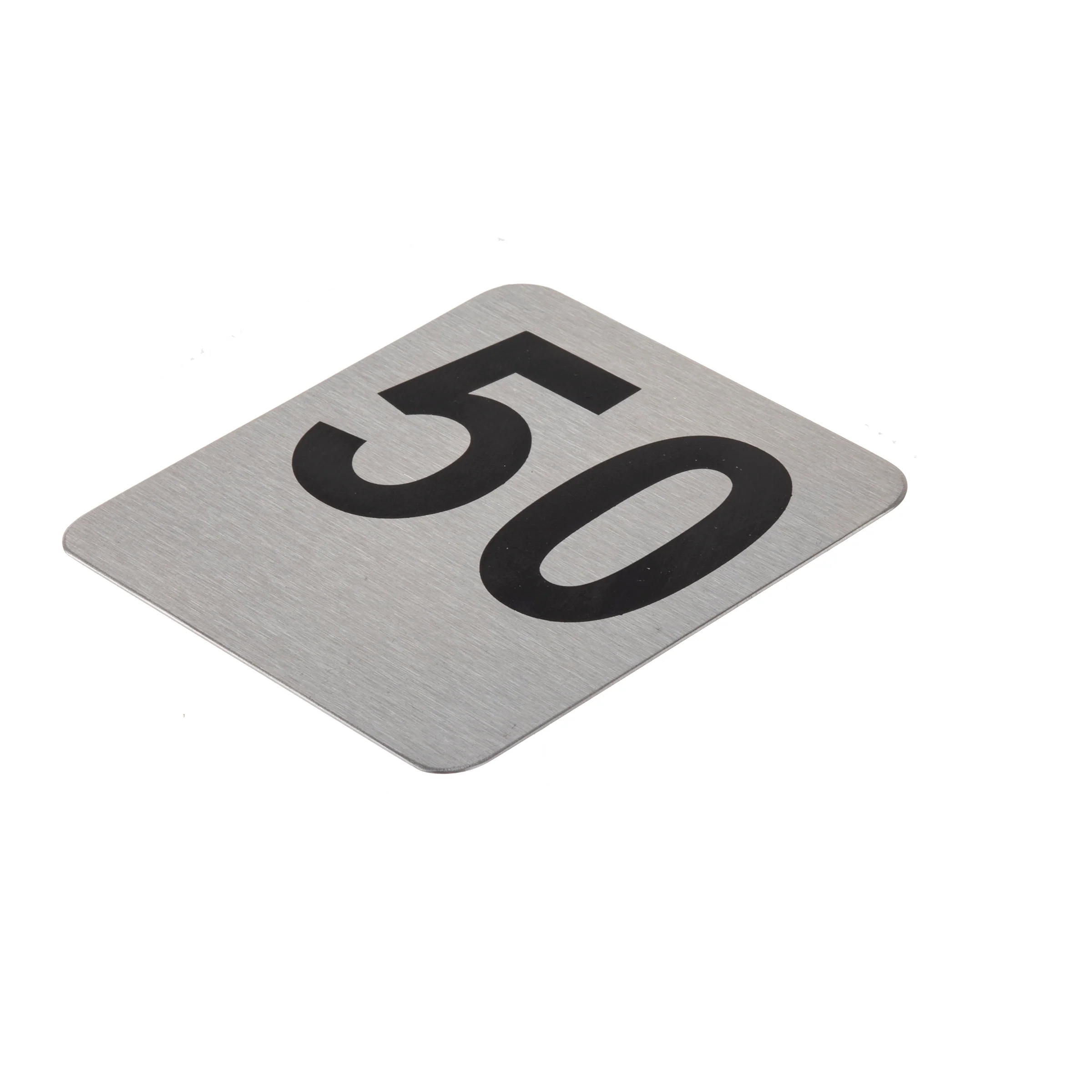 Tablecraft N150 4 Inch Number Card Sign Set Stainless Steel 1 to 50 Tablecraft N150 4 Inch Number Card Sign Set Stainless Steel 1 to 50
