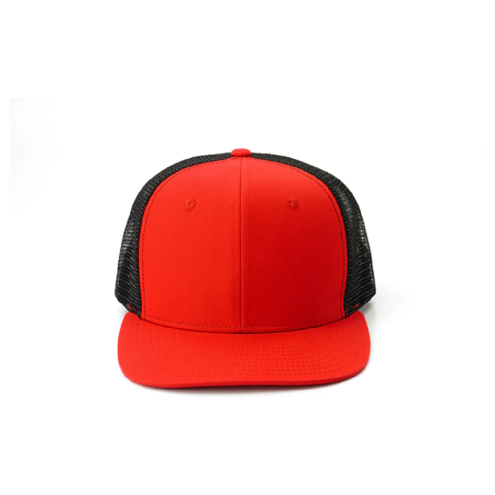 Mercer Culinary M60135RD Trucker Cap Snap Back Red with Black Mesh