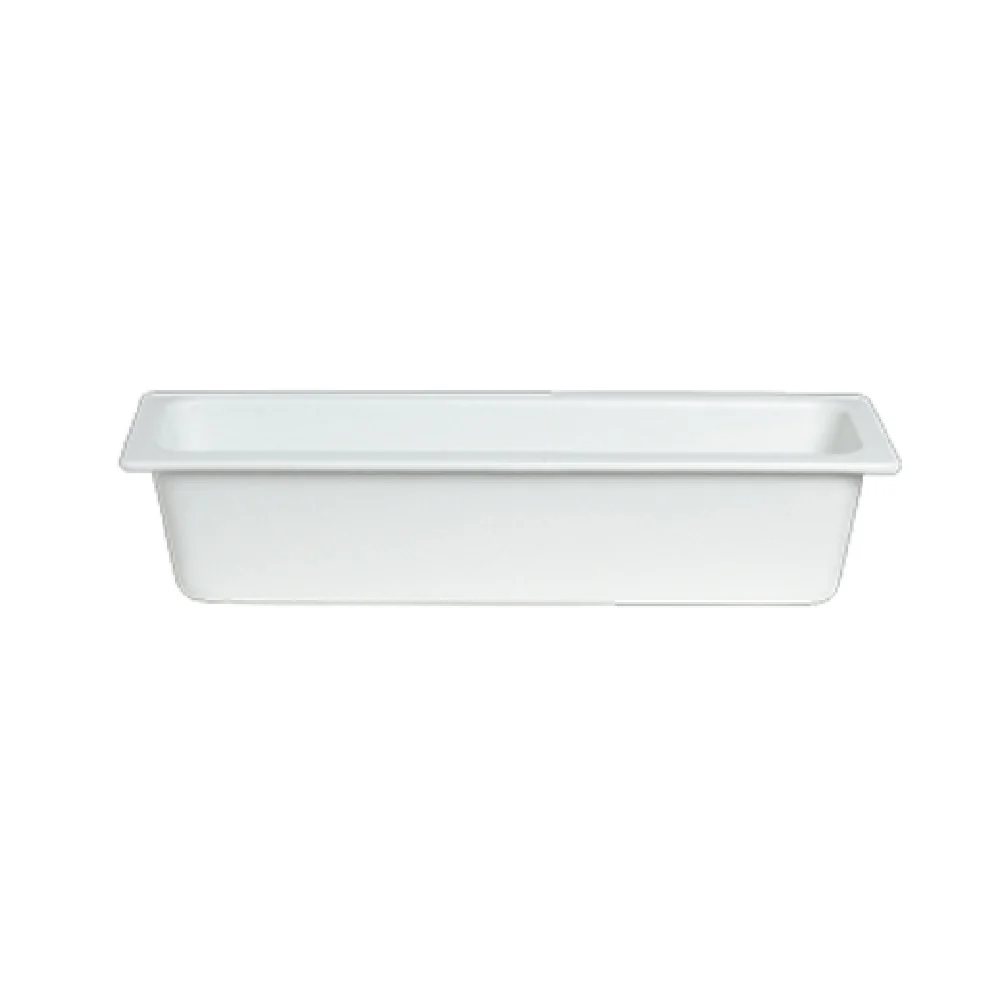 GET Enterprises TPUD46T 19 Inch 138.64 Oz Bugambilia Food Pan Rectangle Cast Aluminum Terracotta Finish