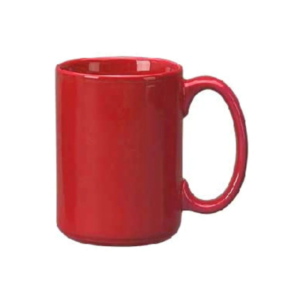 International Tableware 81015-2194 13 Oz Mug Ceramic Round Lead Free Crimson Red