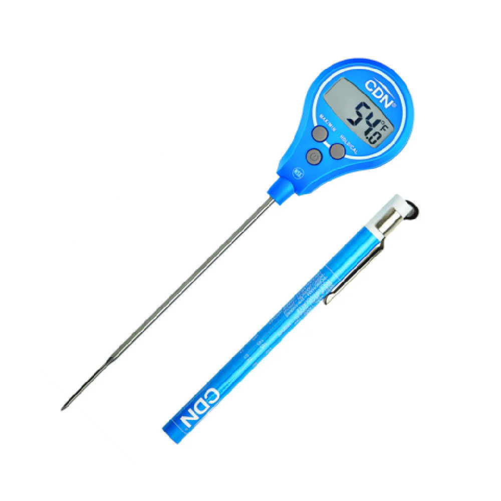 CDN DTL572-B Lollipop Thermometer -40 to +572°F Waterproof Stainless Steel Blue