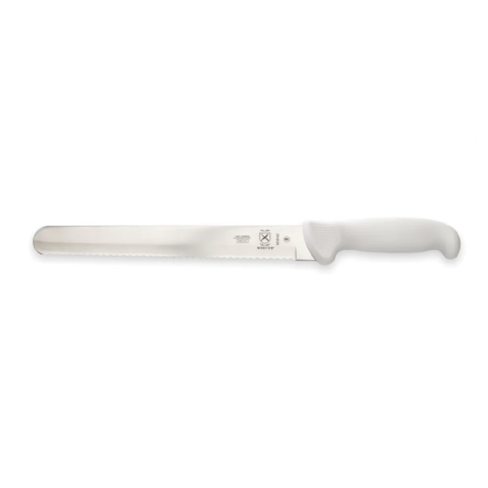 Mercer Culinary M18142 10 Inch Knife High Carbon Japanese Steel Wavy Edge with Ergonomic Handle