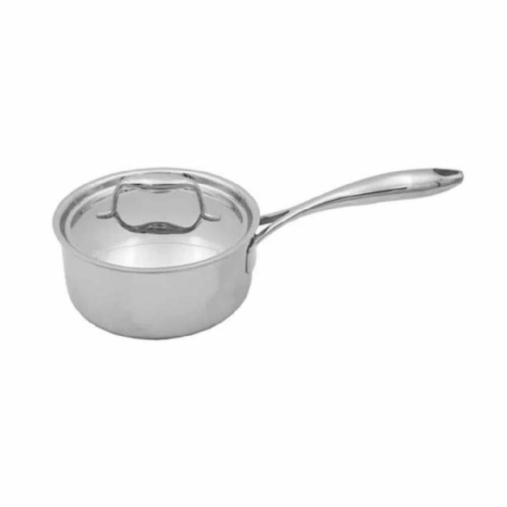 Tuxton RTSHL0481 1 1/2 Quart Sauce Pan with Lid Stainless Steel Induction Ready