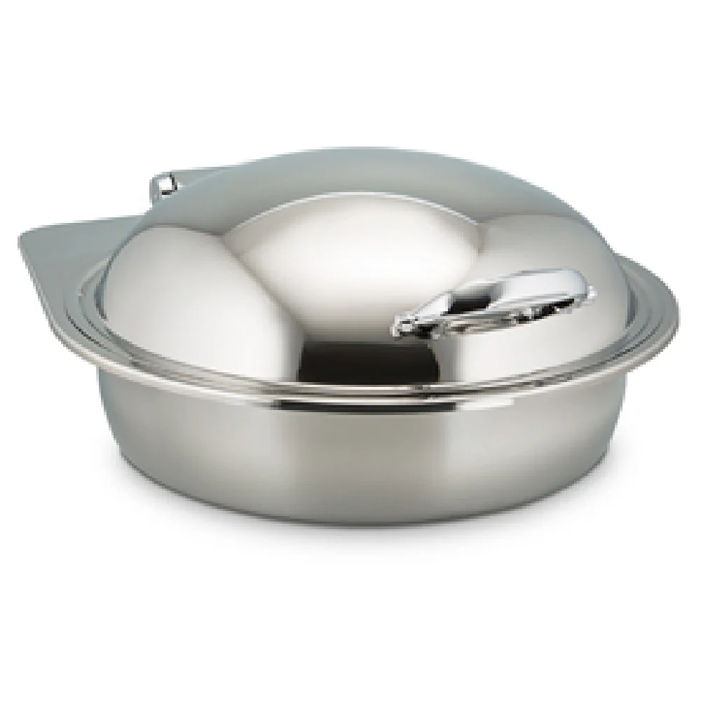 Bon Chef 20306 17 Inch Induction Chafer 2 Gallon Round Stainless Steel with Hinged Cover Bon Chef 20306 17 Inch Induction Chafer 2 Gallon Round Stainless Steel with Hinged Cover