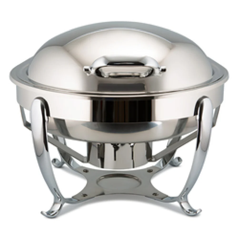 Bon Chef 20306 17 Inch Induction Chafer 2 Gallon Round Stainless Steel with Hinged Cover Bon Chef 20306 17 Inch Induction Chafer 2 Gallon Round Stainless Steel with Hinged Cover