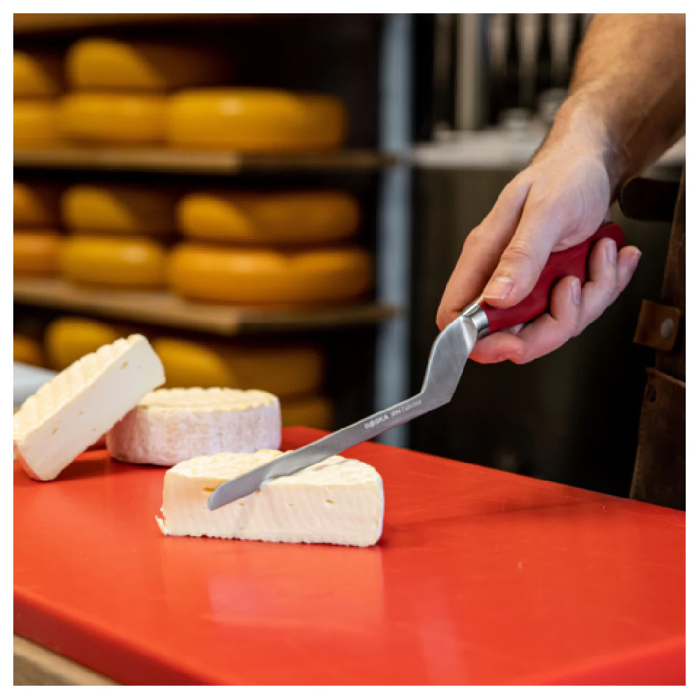 BOSKA Professional Cheese Equipment 190012 Boska Soft Cheese Knife 140mm Red 0.78''W X 11.41''D X 1.96''H BOSKA Professional Cheese Equipment 190012 Boska Soft Cheese Knife 140mm Red 0.78''W X 11.41''D X 1.96''H