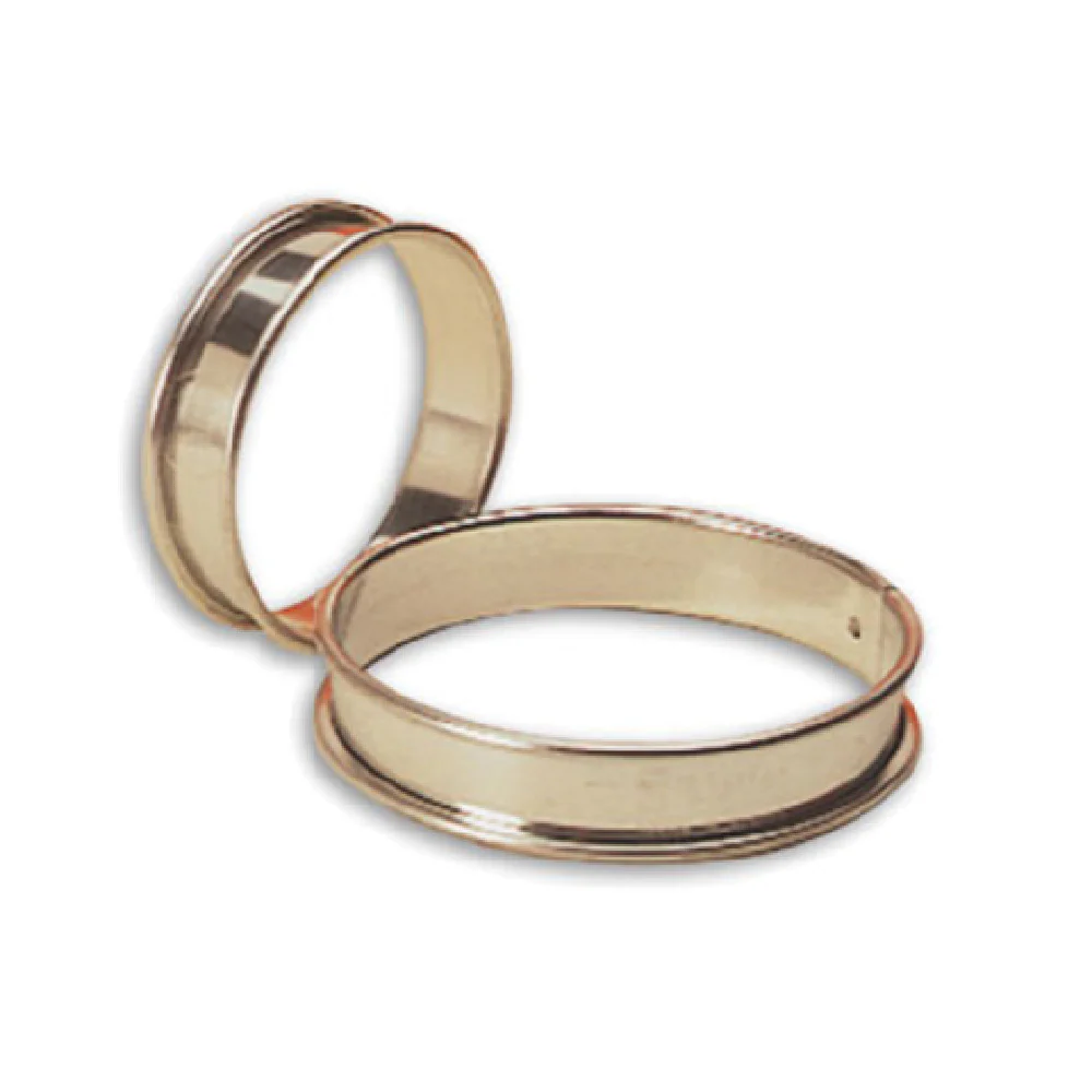 Matfer 371609 4-3/4 Inch Tart Ring Plain Round Bottomless Stainless Steel