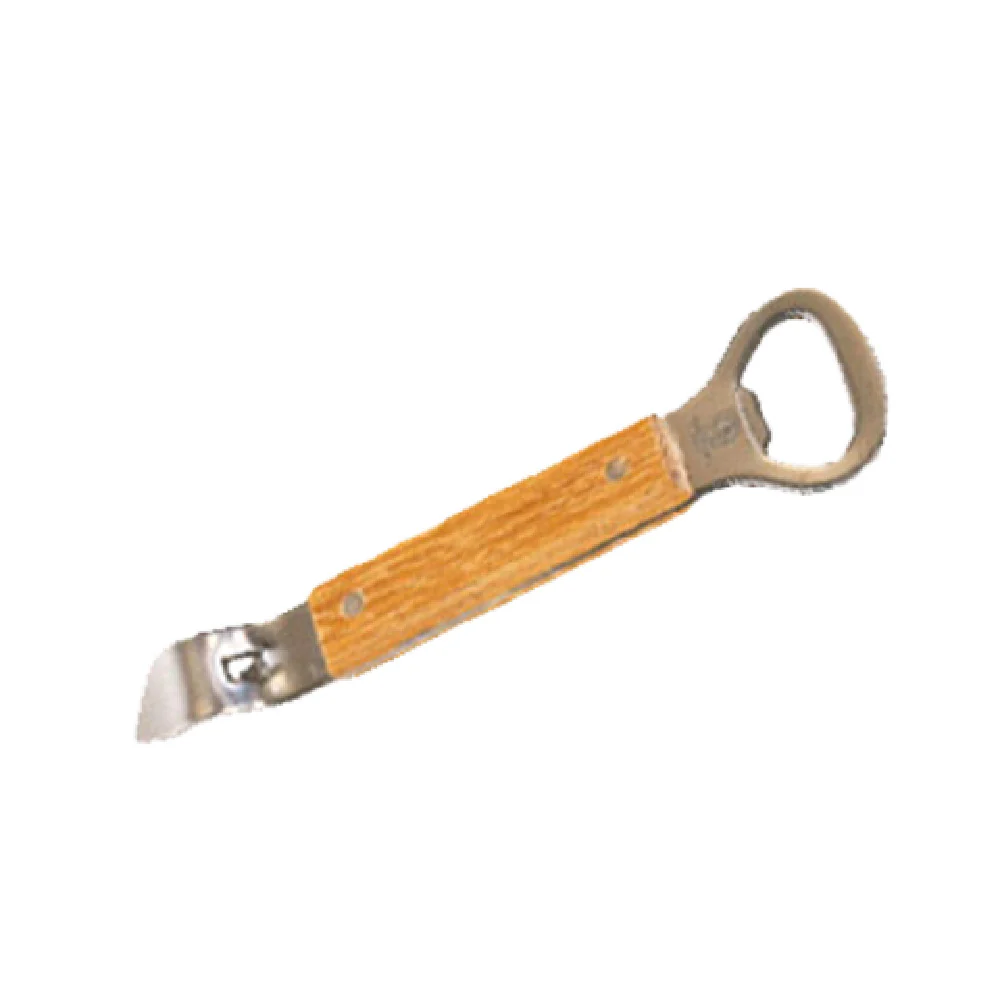 American Metalcraft BBC39 4-1/2 Inch Deluxe Bottle Can Opener Tempered Stainless Hardwood Handle