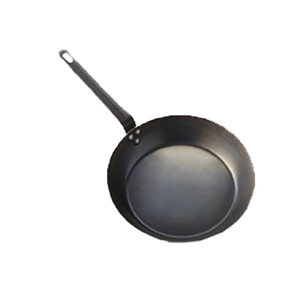 American Metalcraft BSFP12 12 Inch Fry Pan Non-coated Induction Steel Black