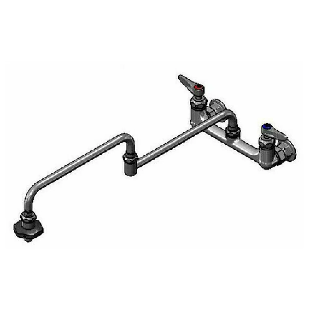 T&S Brass B-0598-CR Pot Filler Faucet Wall Mount Mixing Faucet With 8
