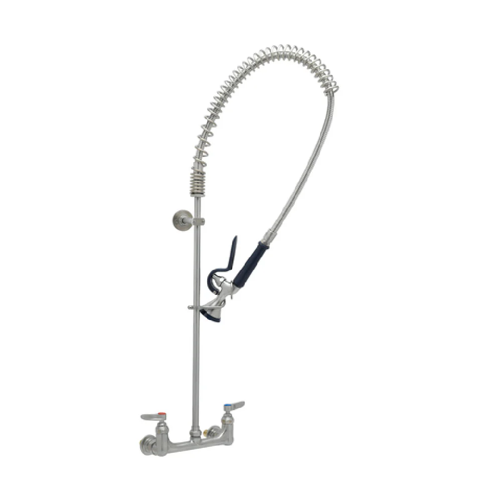 T&S Brass S-0133-BY 12 Inch EverSteel Pre-Rinse Faucet Assembly with Stainless Steel