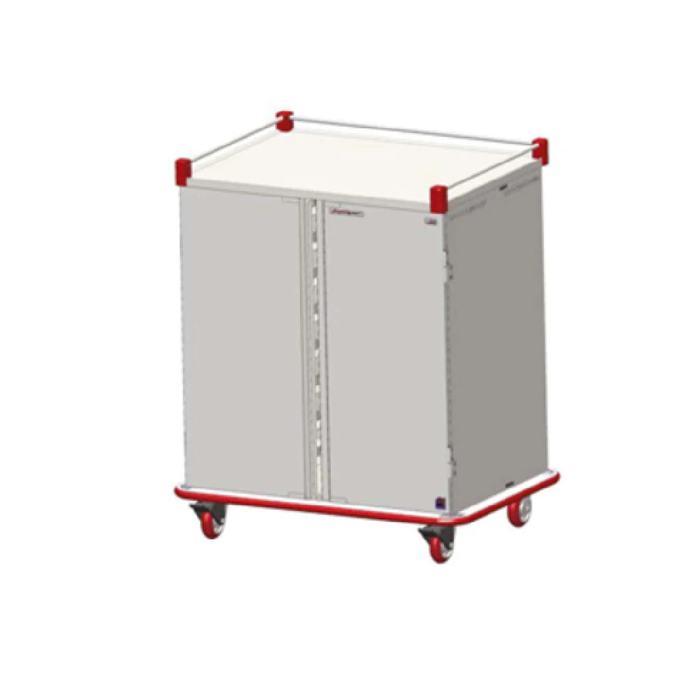 Carter Hoffmann PTDST16 31 Inch Stainless Steel Meal Tray Delivery Cart with Floor Drain