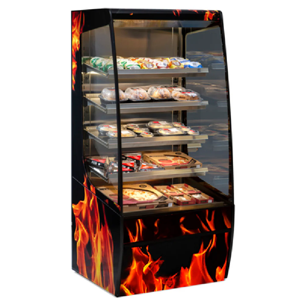 Federal Industries VHSS3678C 36 Inch Open Heated Display Merchandiser with LED Light Federal Industries VHSS3678C 36 Inch Open Heated Display Merchandiser with LED Light