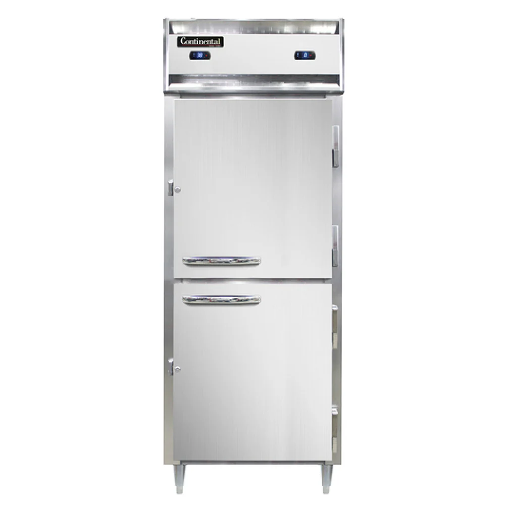 Continental Refrigerator D1RFENHD 29 Inch Refrigerator Freezer Reach-In with Aluminum and Stainless Steel Continental Refrigerator D1RFENHD 29 Inch Refrigerator Freezer Reach-In with Aluminum and Stainless Steel
