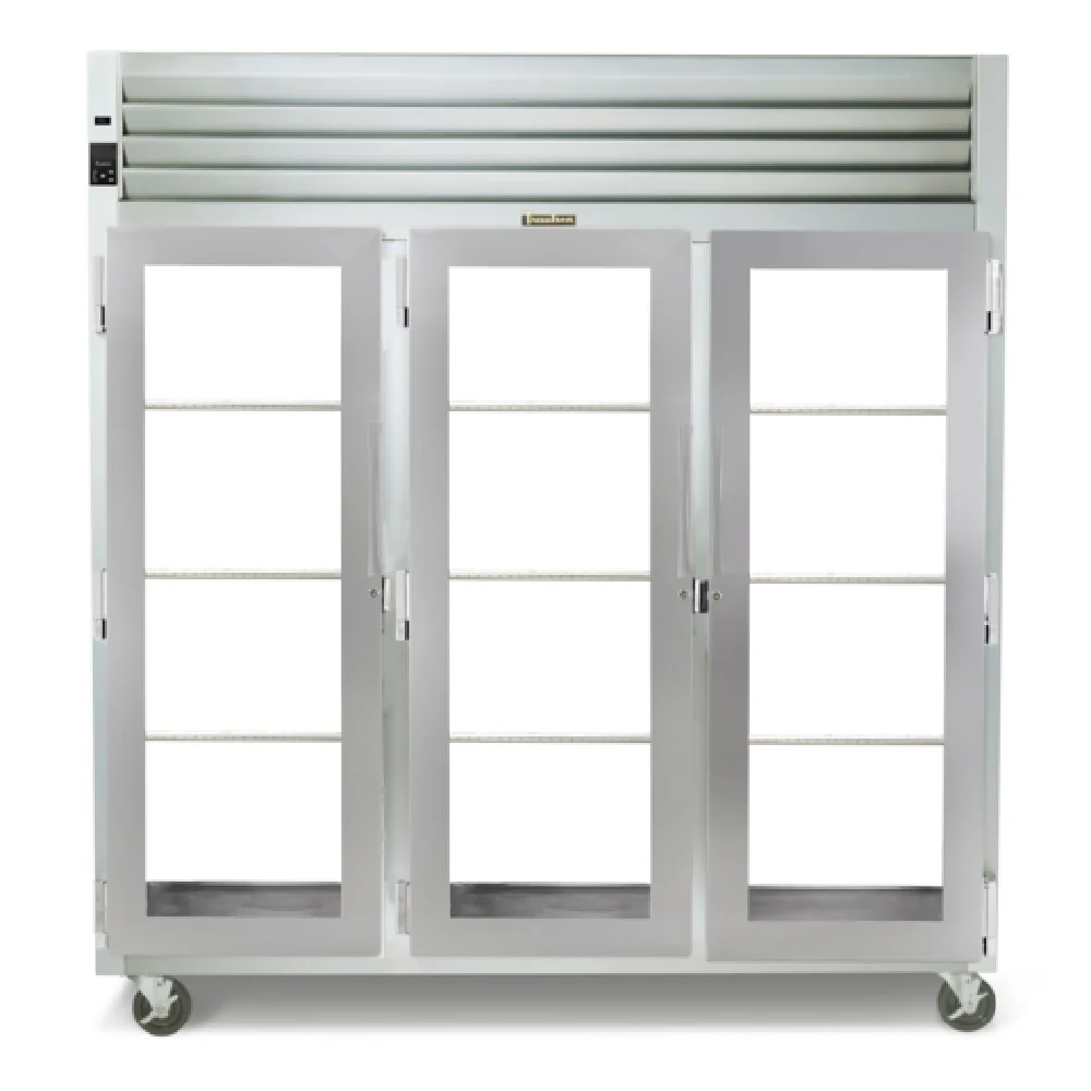 Traulsen AHF332WP-HHG 86 Inch Pass-thru Heated Cabinet Stainless Steel with Three Shelves