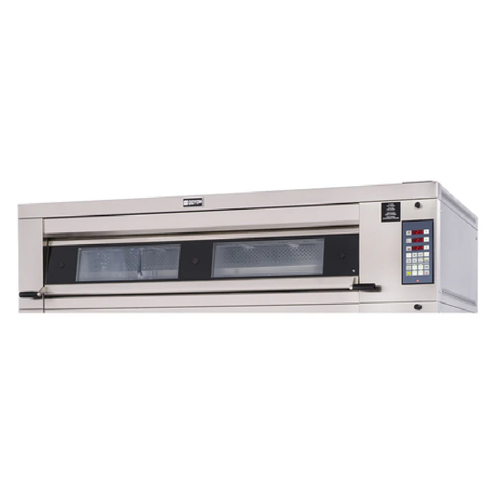 Doyon 4T3_208/60/3 73 Inch Electric Artisan Stone Triple Deck Oven with Steam