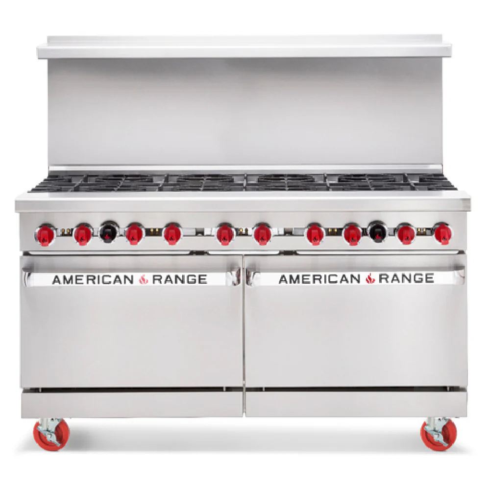 American Range AR-36G-4B-NVL-126R_NAT 60 Inch Gas Restaurant Range with 4 Burners 250000 BTU