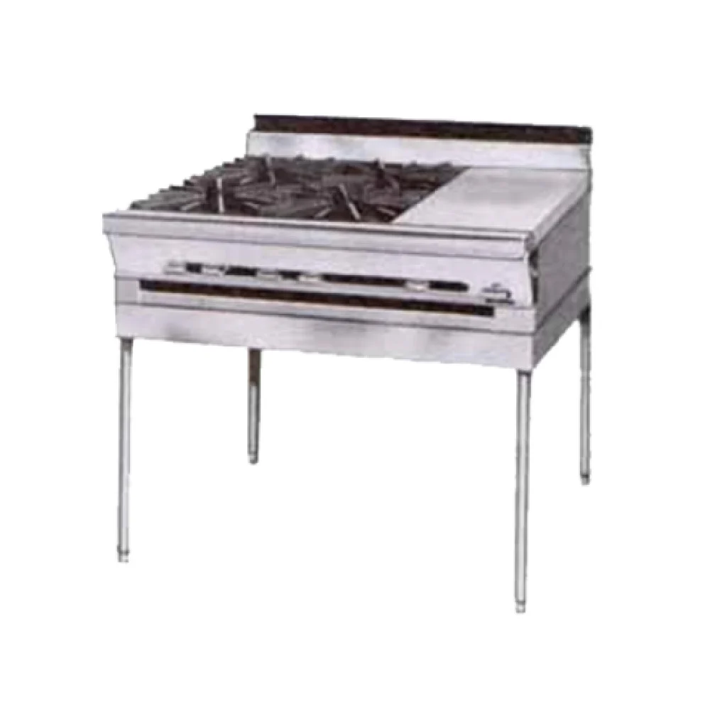 Montague Company M36-2E Gas Range 36 Inch with 4 Burners 120000 BTU