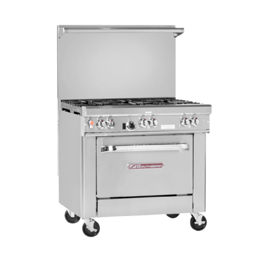 Southbend 436A-3C_NAT 36 Inch Ultimate Restaurant Range Gas Charbroiler with Oven 128000 BTU