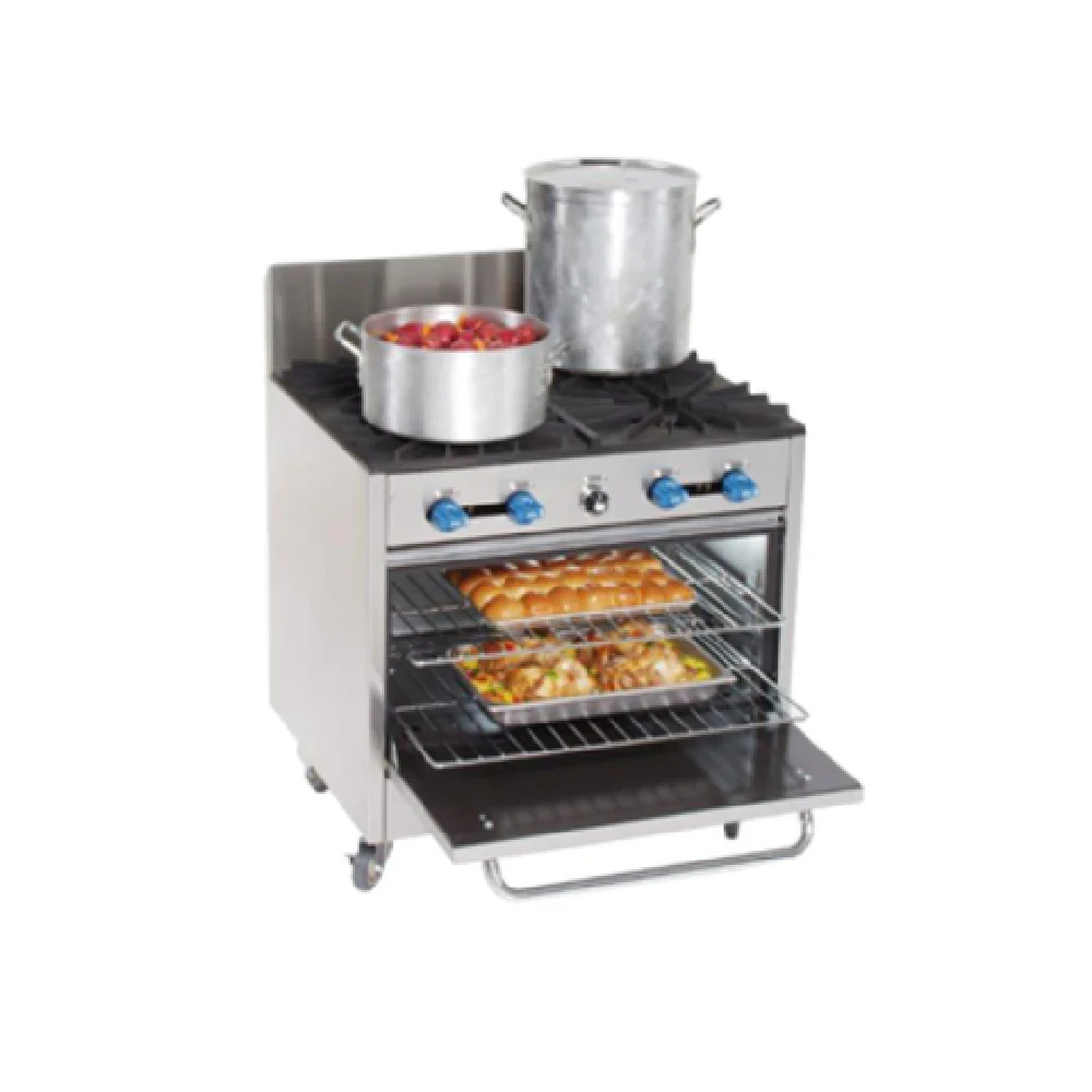 Comstock-Castle FK430-18 36 Inch Gas Heavy Pot Griddle Range with 2 Burner 40000 BTU
