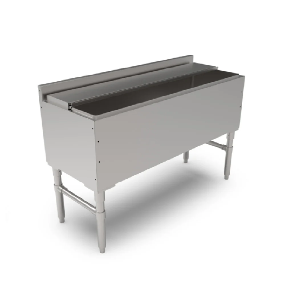 John Boos UBIB-1848-X 48 Inch Insulated Underbar Ice Bin Cocktail Unit Stainless Steel