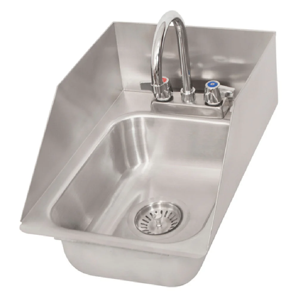 BK Resources DDI-1014524S-P-G 12-5/8 Inch Deep Drawn Drop-In Sink Stainless Steel with Faucet BK Resources DDI-1014524S-P-G 12-5/8 Inch Deep Drawn Drop-In Sink Stainless Steel with Faucet