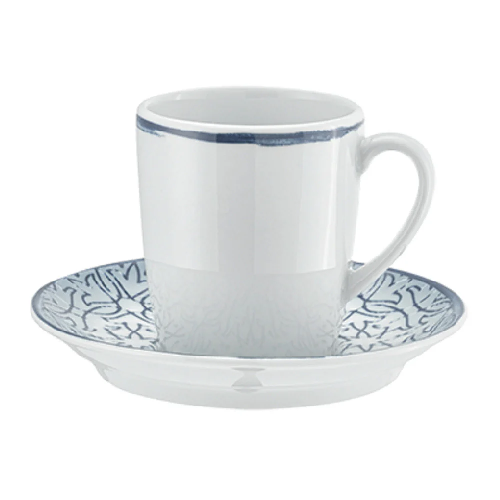 Libbey 9015270-63075 6-3/4 Oz Cup Tall with Handle Porcelain Dark Blue